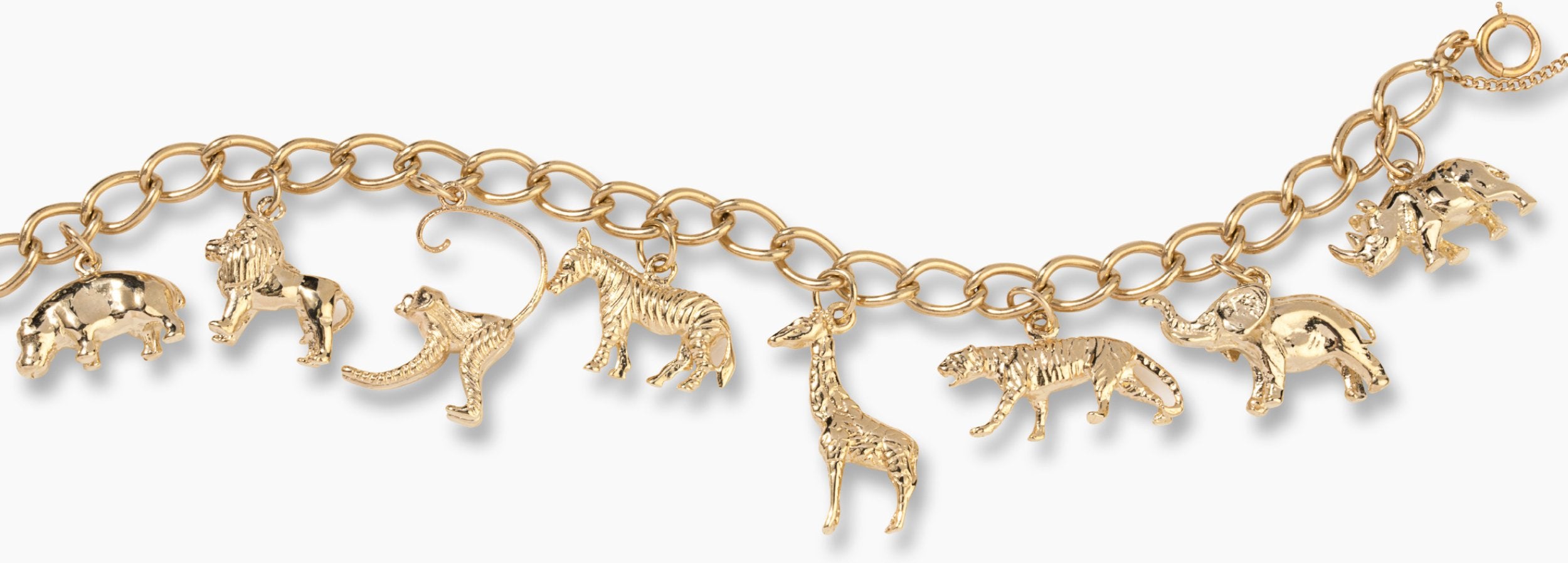 safari animal charm bracelet